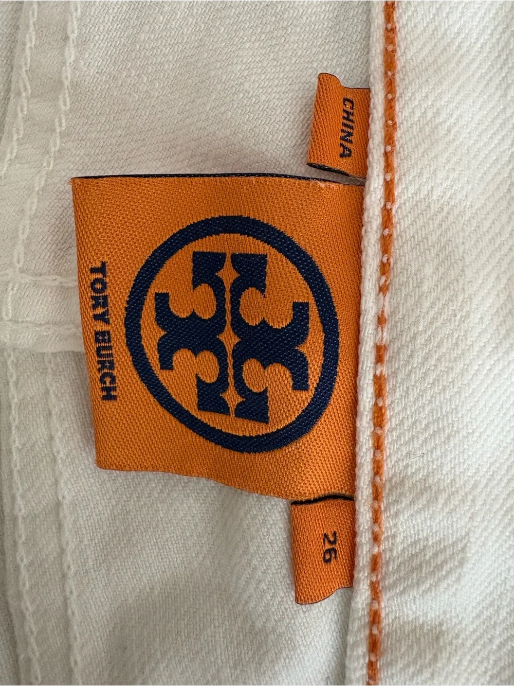 EUC Tory Burch White Jeans